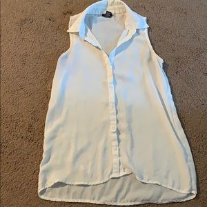 White button up Tank top